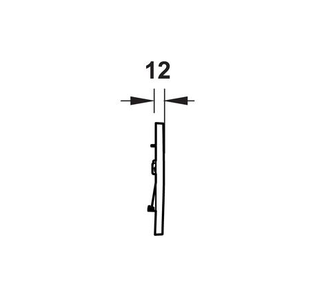 Nút xả thải bồn cầu màu đen Sigma30 588.53.595